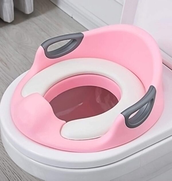 Pink Potty training seat with handle